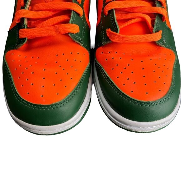 Nike Dunk Low Miami Hurricanes Green/Orange 2022 Size 9 main image 16